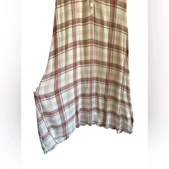 Urban Outfitters Plaid Button Down Maxi Dress Size SP - Picture 6 of 11